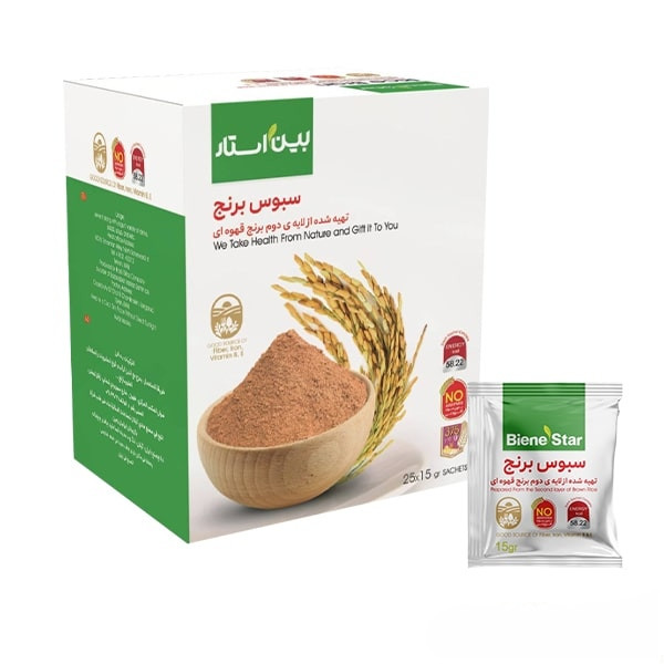 سبوس برنج بین استار (دکتر بیز) حاوی 25 ساشه