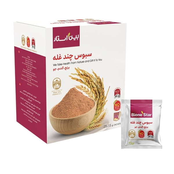 سبوس چندغله بین استار (دکتر بیز) حاوی 25 ساشه