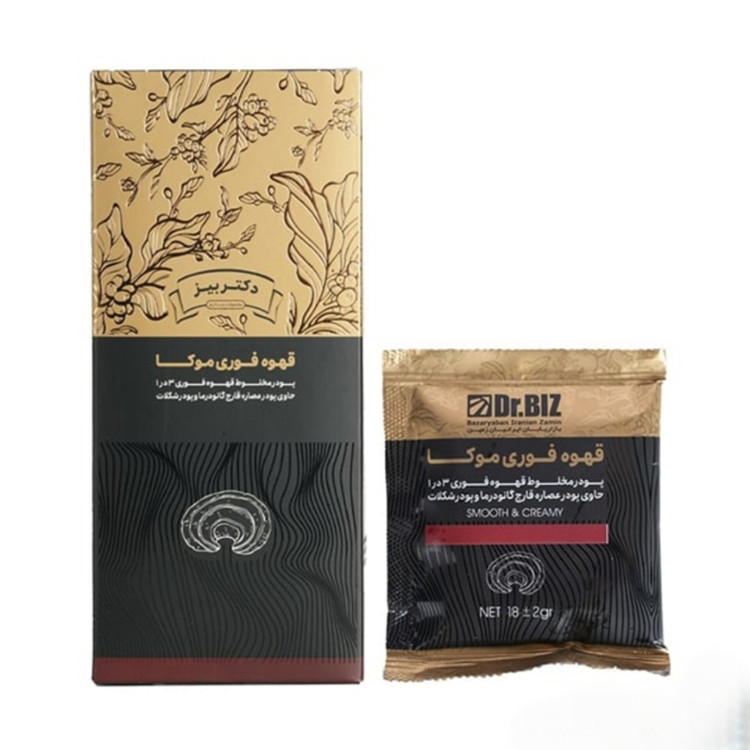 قهوه با قارچ گانودرما موکا ۲۰عدد دکتر بیز